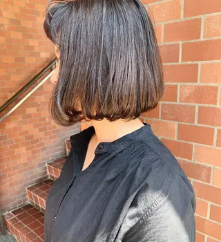 ミディアム カラー 丹羽大喜 縮毛矯正/美髪矯正のヘアスタイル