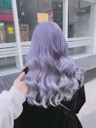 セミロング 🤍ムラ修正ブリーチ 🤍原宿/YUUのヘアスタイル