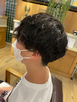 ショート パーマ メンズ 🧞‍♂️早志 陸哉🧞‍♂️のヘアスタイル