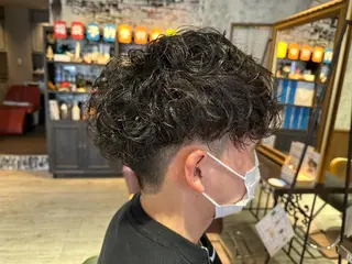 ショート パーマ ヘアアレンジ メンズ MODE K’s川西 瀧尻光のヘアスタイル