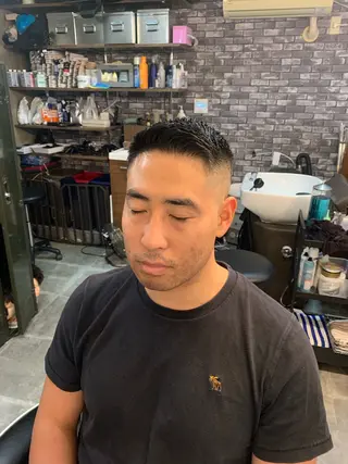 ショート メンズ専門CANEL かずまのヘアスタイル