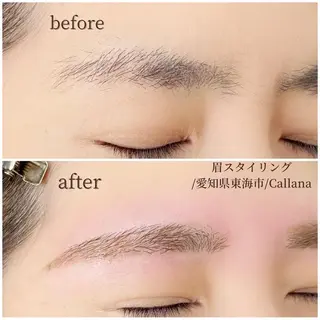 アイブロウ Callana KAYOのマツエク・マツパデザイン