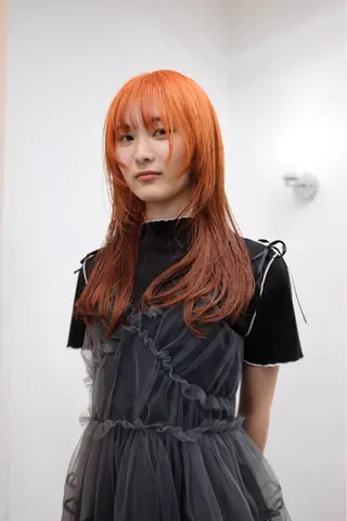 セミロング カラー ヘアアレンジ 🦠デザインカラー/ 魚瀬あおい🦠のヘアスタイル