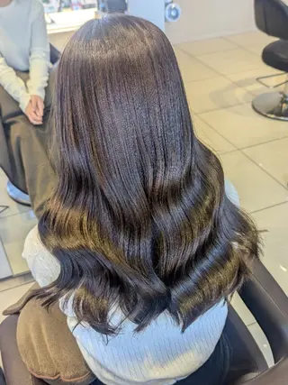 ロング 顔周りカット/お呼ば れヘア/レイヤーのヘアスタイル