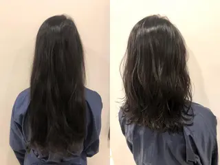 セミロング 菊池 栄里奈のヘアスタイル