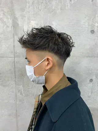 ショート パーマ メンズ クセを最大限に活かす メンズパーマ奈良大祐のヘアスタイル