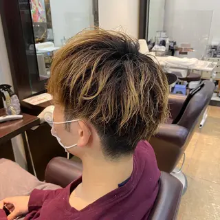 ショート 酸スト/フェザー パーマ/三谷海斗のヘアスタイル