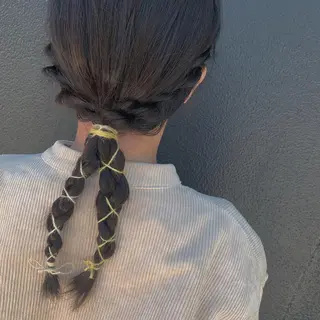 ミディアム ヘアアレンジ 🧸 サトウサクネ🧸のヘアスタイル