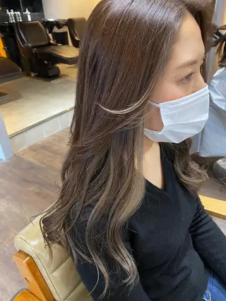 ロング カラー TOMOKO 髪質改善💫縮毛矯正のヘアスタイル