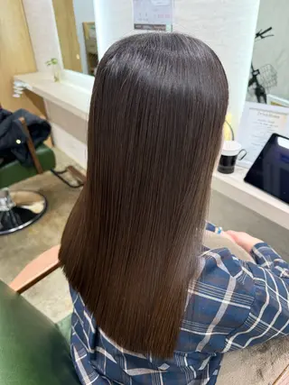 ロング 縮毛矯正/ /関内/あべももこのヘアスタイル