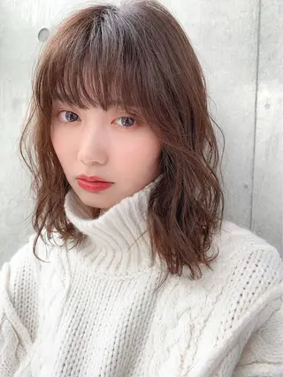 ミディアム カラー パーマ ヘアアレンジ メンズ キッズ ネイル マツエク・マツパ 🫧渋谷美容師 たくみ🫧のヘアスタイル