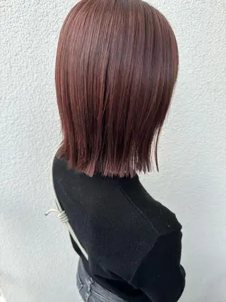 ミディアム カラー 平尾 樹里のヘアスタイル