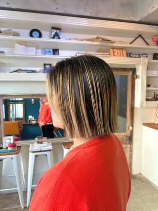 ミディアム カラー ヘアアレンジ 山崎 澪 レイヤーカット/大宮のヘアスタイル