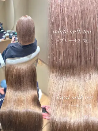 セミロング 中島愛佳🐥⸒⸒ 縮毛矯正/艶髪カラーのヘアスタイル