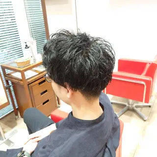 ミディアム BARBER/ 髪質改善/南慎也のヘアスタイル