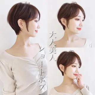 ショート カラー 🌟モテ髪ショート 🌟店長 津賀涼のヘアスタイル