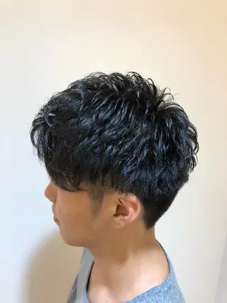 ショート パーマ メンズ メンズカット 三村洸斗のヘアスタイル