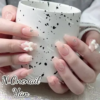 ネイル 長いだし/スカルプ/ パラシェルN.oneのネイルデザイン