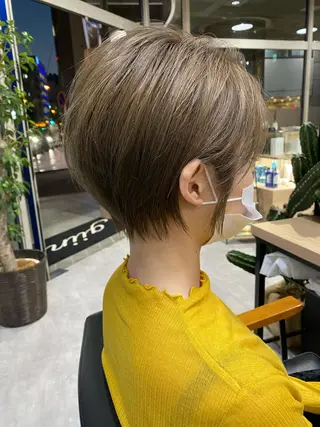 ショート カラー パーマ 横浜縮毛矯正 ☆渋谷良太のヘアスタイル