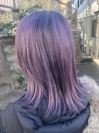 カラー ダブルスキルエクステ /羽エクステ白石宇由のヘアスタイル