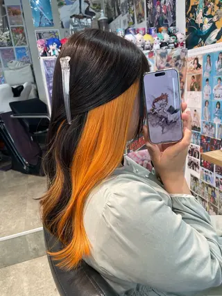 ロング 似合わせカット/ デザインカラー🦄のヘアスタイル