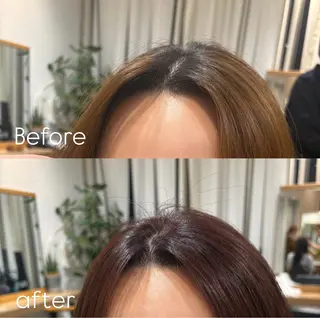 パーマ 暖色カラー 奥村陽花のヘアスタイル