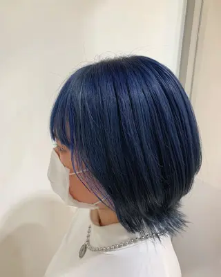ミディアム カラー あべ ゆうかのヘアスタイル