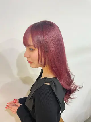 ロング カラー #韓国ハイトーン💓 TOWAのヘアスタイル