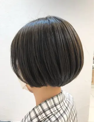 ショート カラー 縮毛矯正/髪質改善/ 艶髪ササキナツミのヘアスタイル