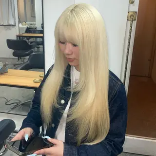 ロング カラー Je suis heureuse Tres所属・💍ダメージ最小限 ブリーチ/ちさと💍のヘアスタイル