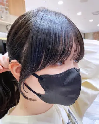 ミディアム 顔まわりカット🌟 くびれヘア/寺門遥輝のヘアスタイル