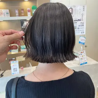 ショート 縮毛矯正ボブ/ 髪質改善/カットのヘアスタイル