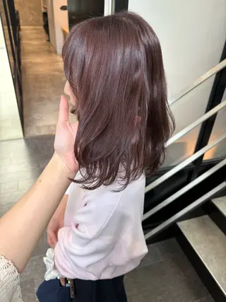 ミディアム カラー mao | 柔らか艶カラー🫧のヘアスタイル
