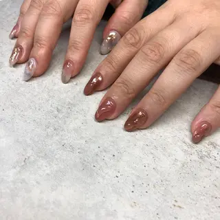 ロング カラー ヘアアレンジ キッズ ネイル マツエク・マツパ 福田 加奈のネイルデザイン