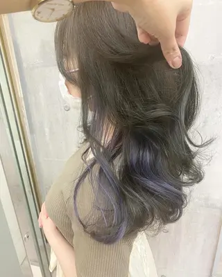 ロング カラー ☀️透明感color KURO☀️のヘアスタイル