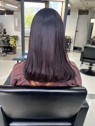 カラー ウルフ🦋顔まわり ❤︎ ͛MEIのヘアスタイル