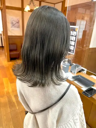 ミディアム カラー パーマ Artist 藤﨑紘成のヘアスタイル