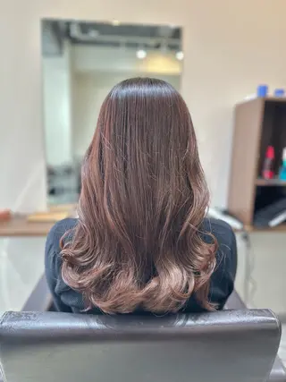 ミディアム カラー パーマ 平日オススメ✨ プチプラ✨山下のヘアスタイル