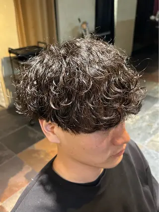 ショート パーマ メンズ Lee東三国 店長 谷辻誠志のヘアスタイル