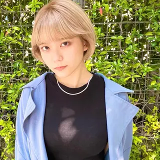 ショート カラー 艶髪と透明感を ‼️/若林のヘアスタイル