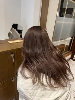 セミロング 中村未夢🤍ブリーチ なしダブルカラー🤍のヘアスタイル