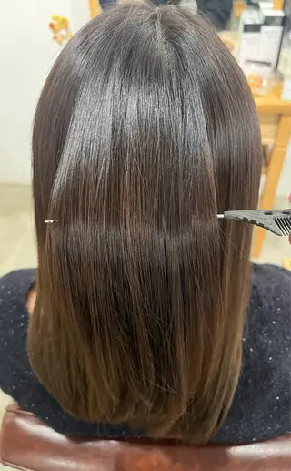 ロング カラー 三島 有佳里のヘアスタイル