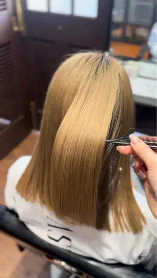 ミディアム sora/ 暖色カラー🌷のヘアスタイル