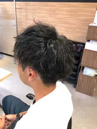 パーマ メンズ 谷口尋哉 イノアカラー・六本松のヘアスタイル