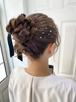 ヘアアレンジ uros.中目黒 moekaのヘアスタイル