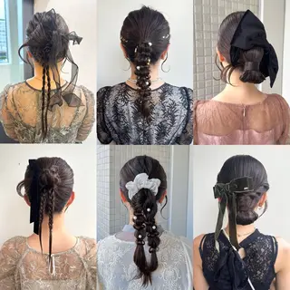 ヘアアレンジ 縮毛矯正/エクステ /艶カラー/ヘアメのヘアスタイル