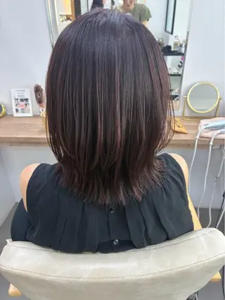 ミディアム カットモデル募集中 💇🏻　福田彩南のヘアスタイル