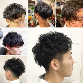 ショート パーマ メンズ ✨️眉毛、派手髪、 ハイトーンShinの眉毛・アイブロウイメージ