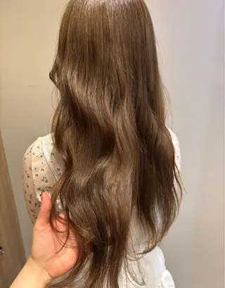 カラー オリーブ🎶アッシュ グレージュちひろ🧸のヘアスタイル