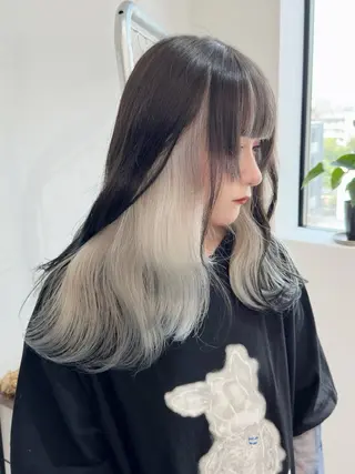 ロング 🤍ムラ修正ブリーチ 🤍原宿/YUUのヘアスタイル